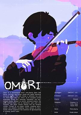 Omori Game Poster with Violinist