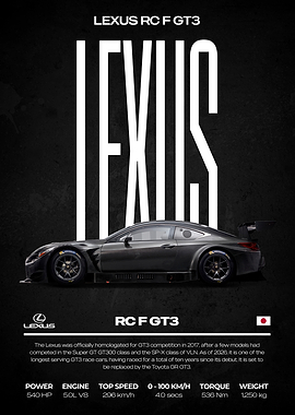 Lexus RC F GT3 Race Car