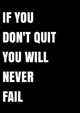 Motivational Quote on Black Background