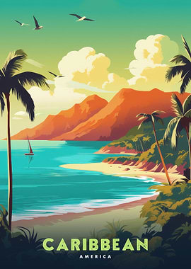 Caribbean Beach Landscape