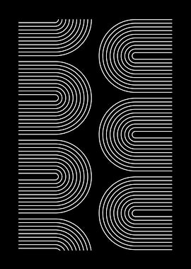 Abstract Geometric Rainbow Pattern