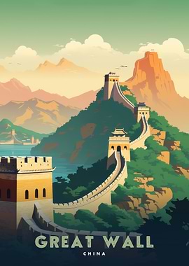 Great Wall of China Landscape