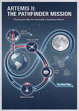 Artemis II Mission Path