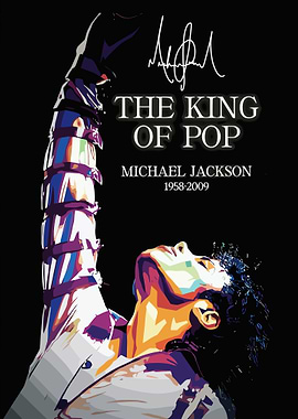 Michael Jackson The King of Pop Poster