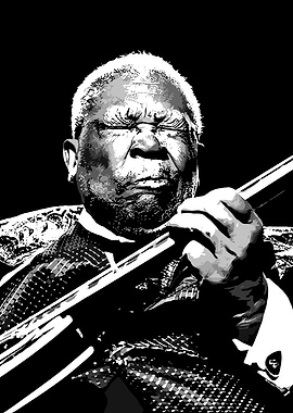B.B. King Playing Guitar