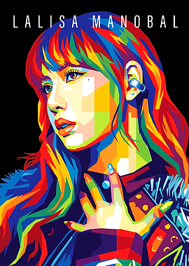 Lisa Manobal Pop Art Portrait