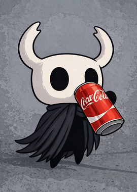 Knight drinking Coca-Cola