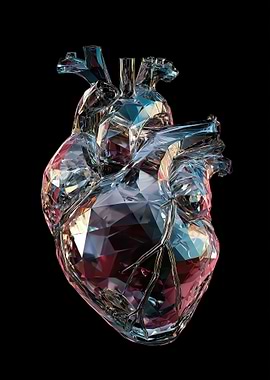 Crystal Heart Sculpture
