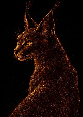Golden Lynx Portrait