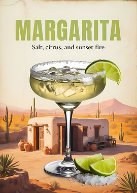 Margarita in a Desert Setting