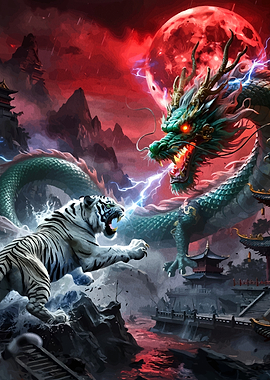 Dragon and Tiger Battle