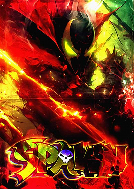Spawn Comic Book Cover Art