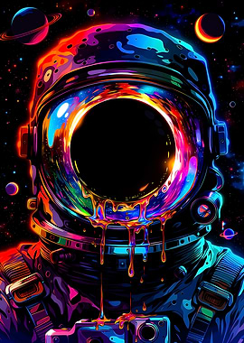 Psychedelic Astronaut in Space