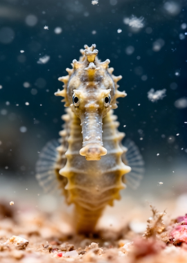Close-up of a seahorse
