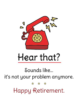 Happy Retirement Phone Card