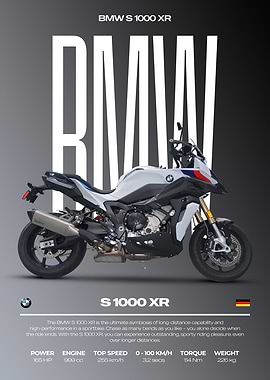 BMW S 1000 XR Motorcycle Poster
