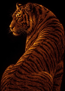 Sparkling Tiger Portrait