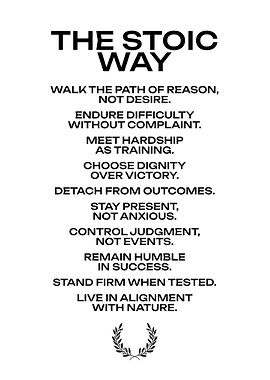 The Stoic Way Philosophy