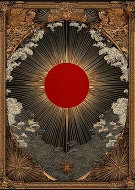 Japanese Sun and Clouds