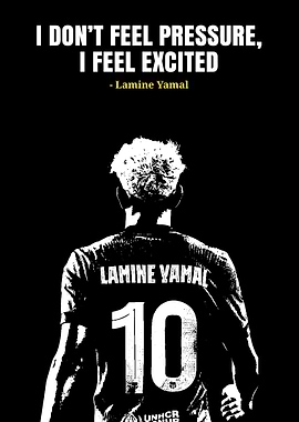Lamine Yamal Quote Poster