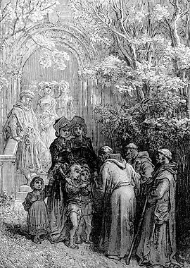Gathering Means for The Holy War Gustave Dore Crusades Engraving
