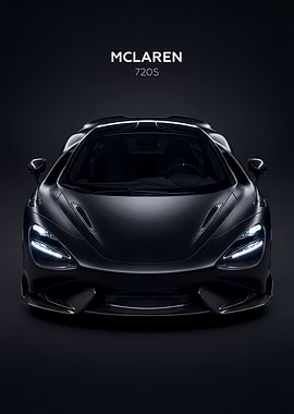 McLaren 720S Black Car