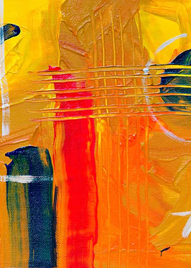 Vibrant Abstract Acrylic Painting