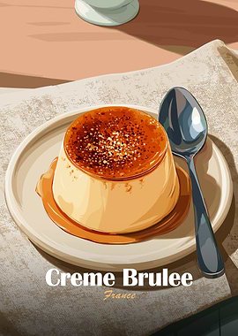 Creme Brulee with Spoon