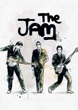 The Jam Band Watercolor Poster