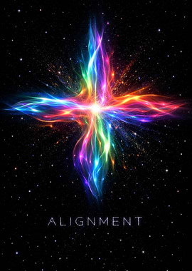 Cosmic Alignment Abstract Art