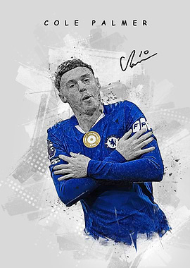 Cole Palmer Drawing Portrait