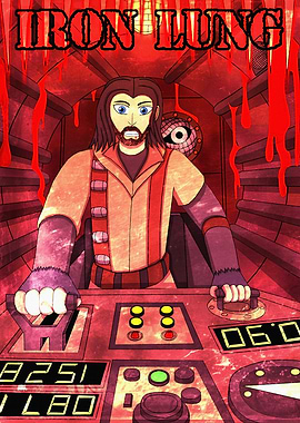 Man in Iron Lung Control Room Game Poster