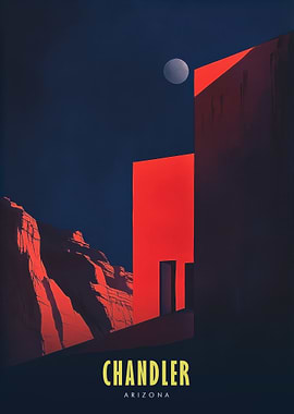 Chandler Arizona Vintage Poster