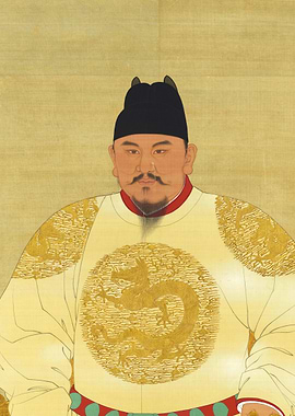 Hongwu Emperor Ming Dynasty Chinese History Portrait Painting