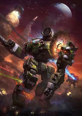 BattleMech in Space Combat