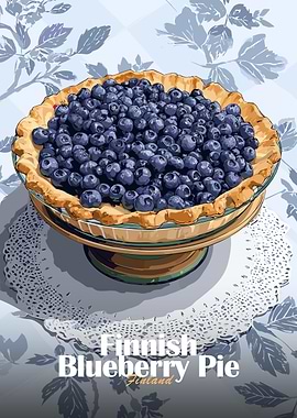 Finnish Blueberry Pie