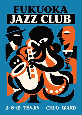 Fukuoka Jazz Club Poster
