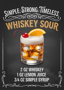 Whiskey Sour Cocktail Recipe