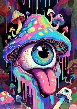 Psychedelic Mushroom Eye