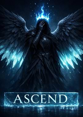 Dark Angel with Fiery Crown