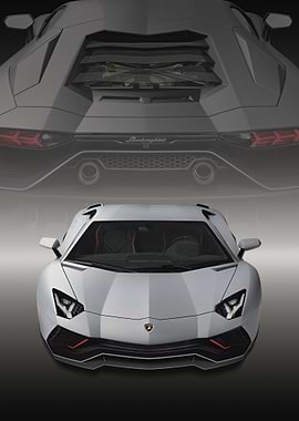Lamborghini Aventador Front View