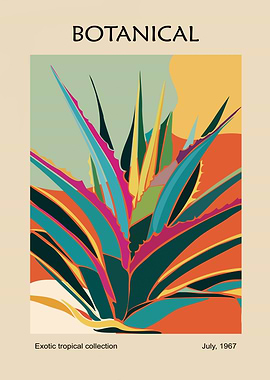 Botanical Exotic Tropical Collection Poster