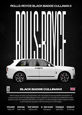 Rolls-Royce Black Badge Cullinan II Poster