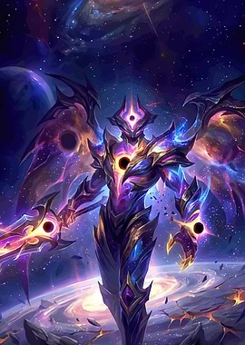 Cosmic Warrior with Black Hole Sword