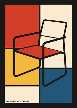 Bauhaus Movement Chair Poster