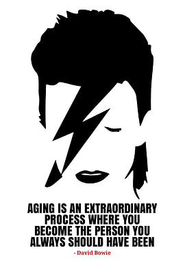 David Bowie Quote Poster