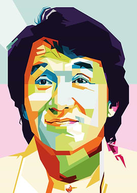 Jackie Chan Pop Art Portrait