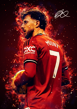 Mason Mount Footballer Red Jersey