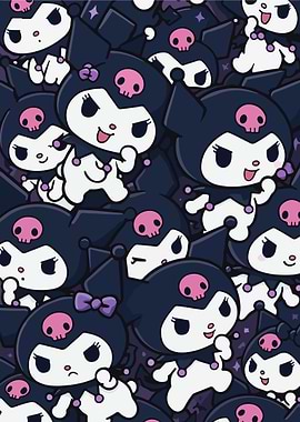 Kuromi Character Collage