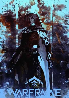 Warframe Poster with Female Character